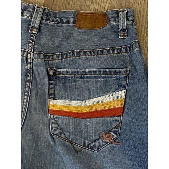 Vintage Y2K Rocawear Baggy Skater Hiphop Denim Jeans Embroidered Blue Size 36 - Picture 7 of 9